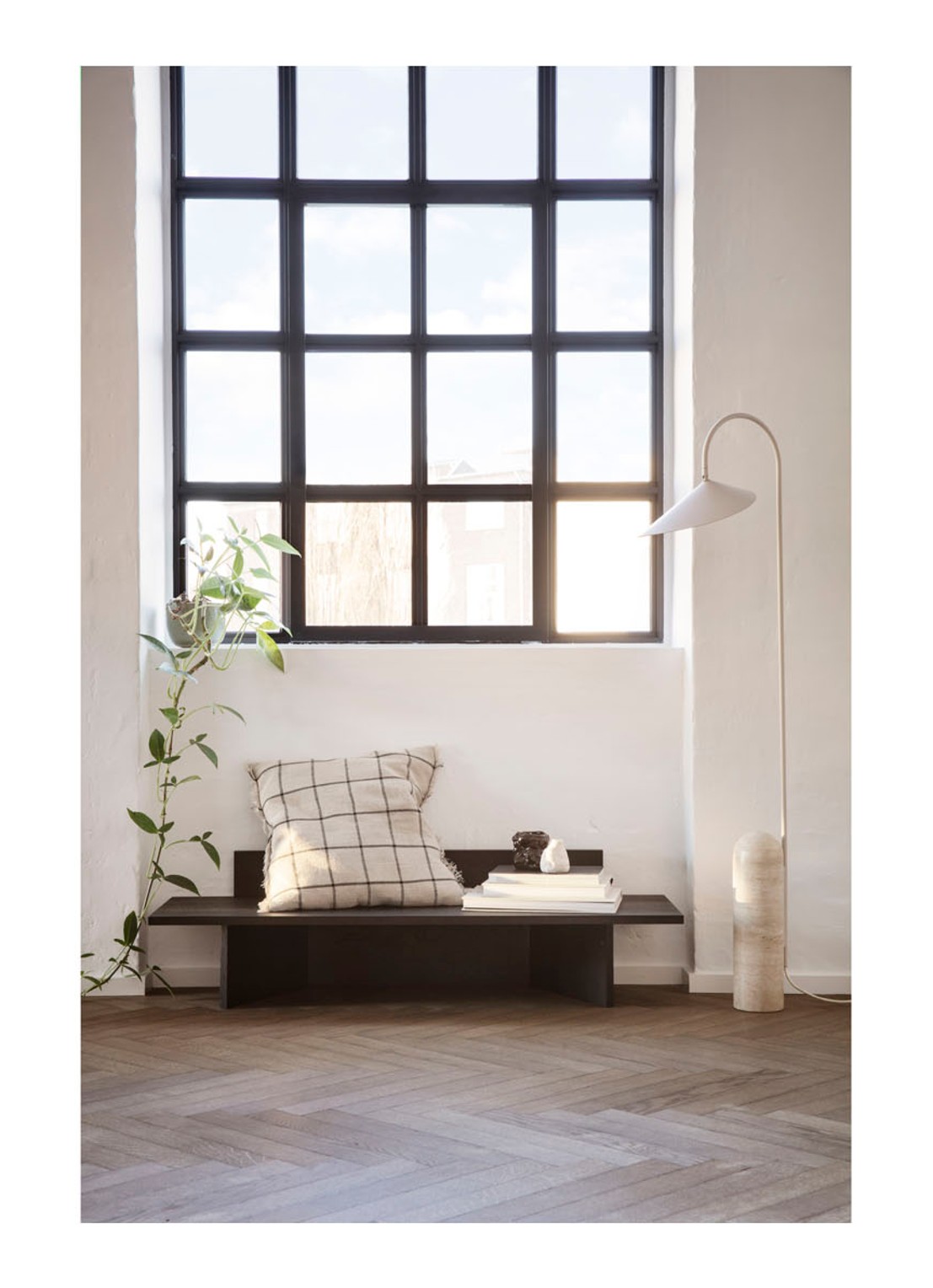 ferm LIVING Calm sierkussen 48 x 48 cm - detail 2 camel