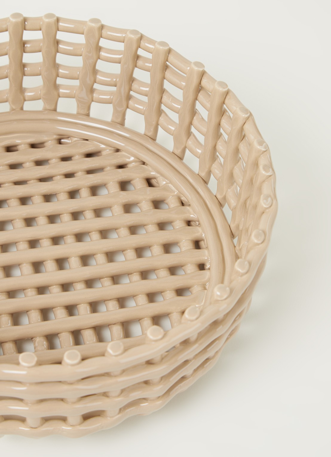 ferm LIVING Ceramic mand 29 cm - detail 3 lichtbruin