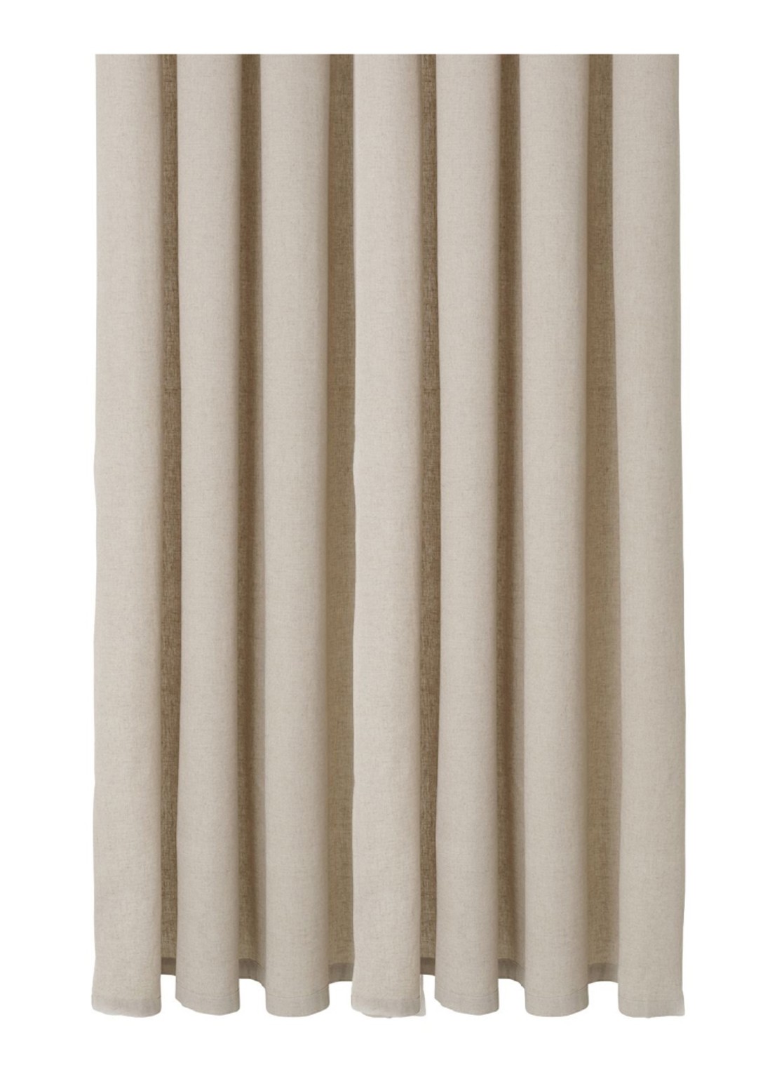 ferm LIVING Chambray douchegordijn 205 x 160 cm - voorkant zand