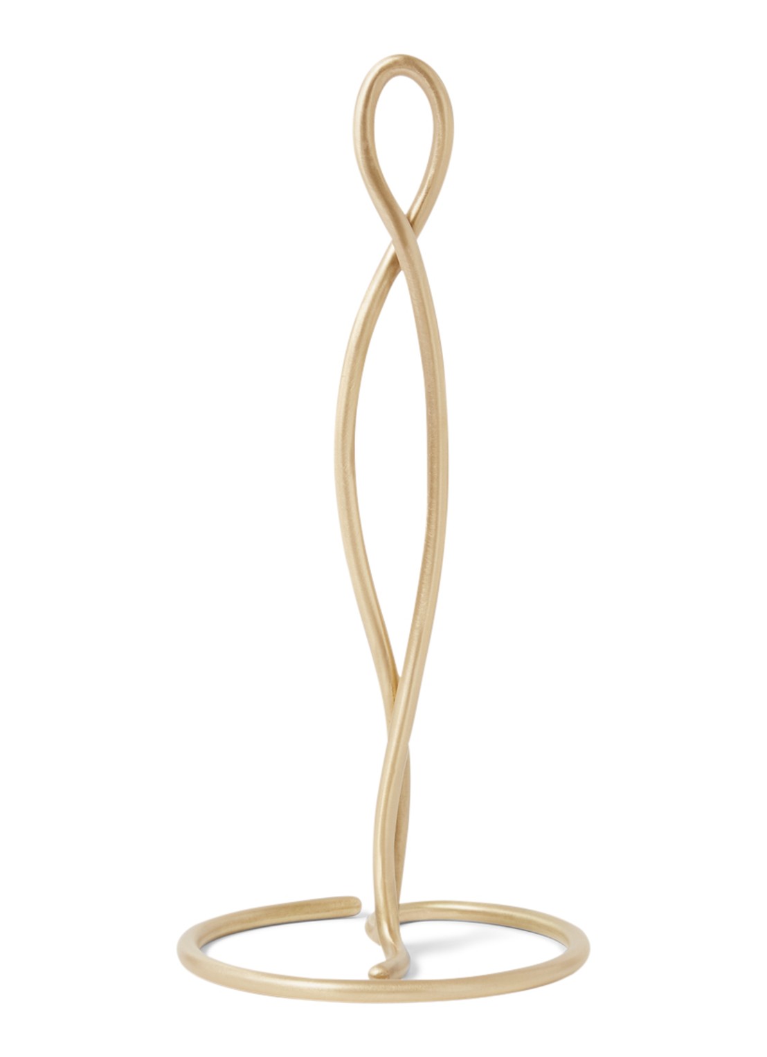 ferm LIVING Curvature keukenrolhouder 30,5 cm - voorkant goud