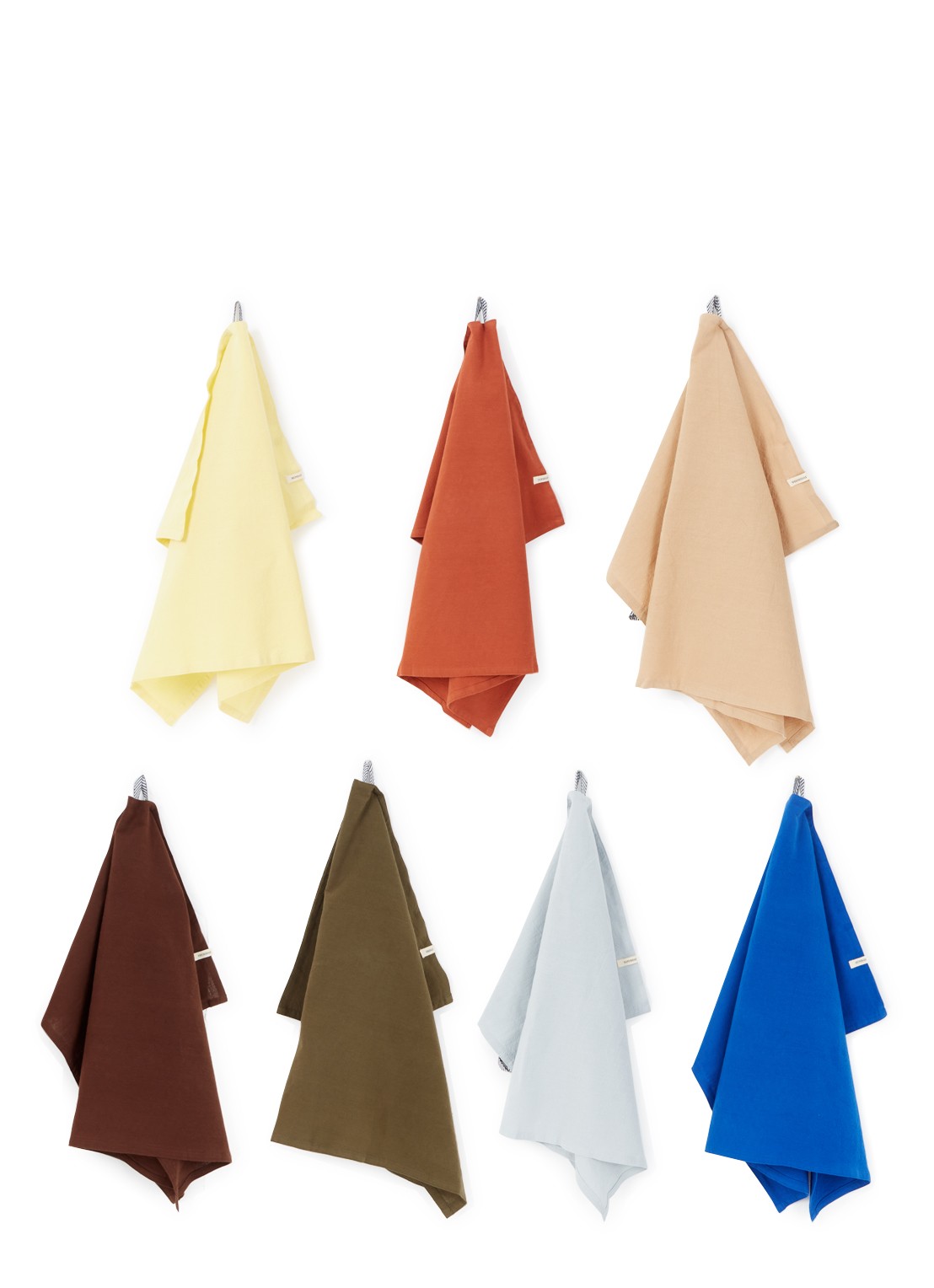ferm LIVING Day theedoek 70 x 50 cm set van 7 - voorkant multicolor