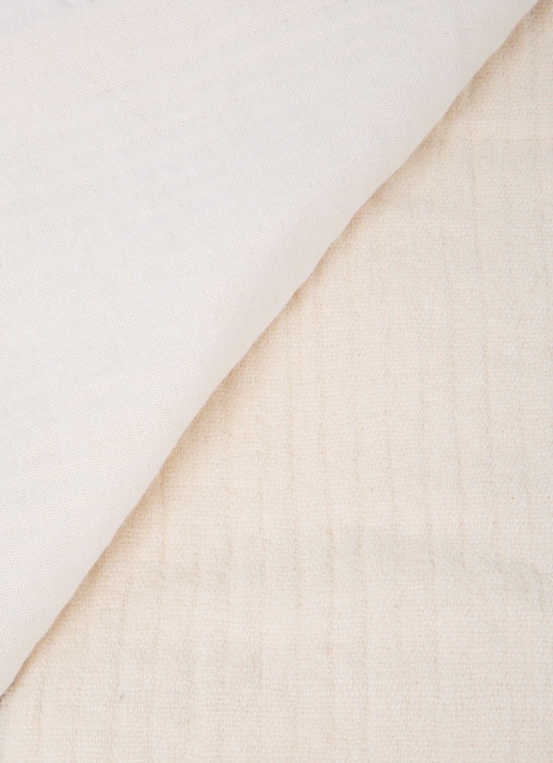 ferm LIVING Dela plaid in linnenblend 120 x 170 cm - detail 3 creme