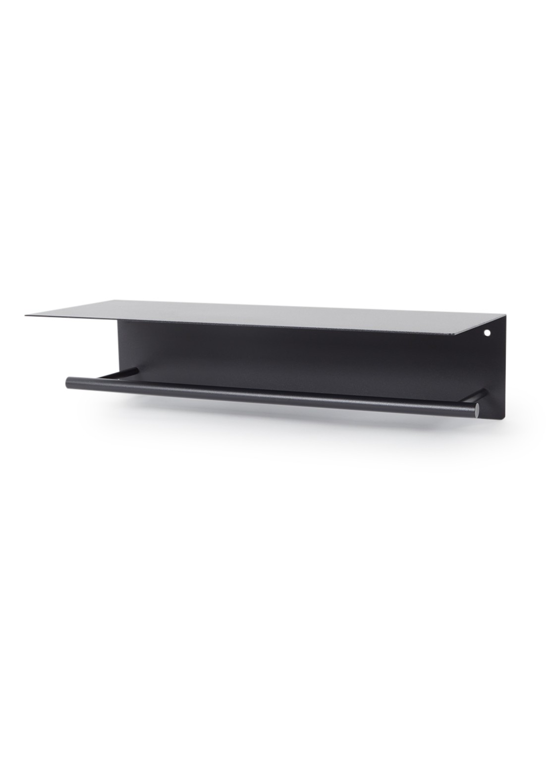 ferm LIVING Dora handdoekrek 50 cm - voorkant zwart