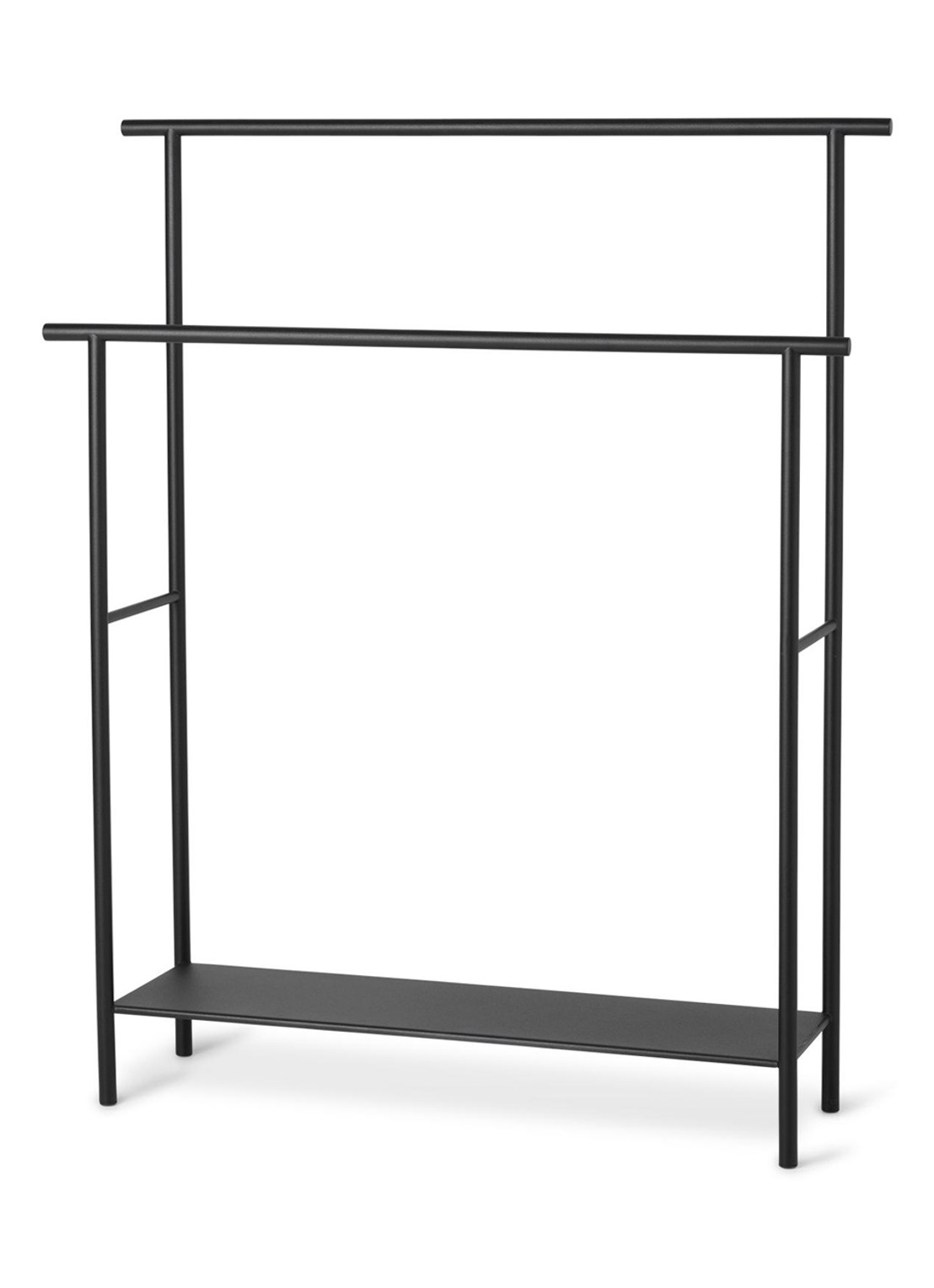 ferm LIVING Dora handdoekrek 50 cm - voorkant zwart