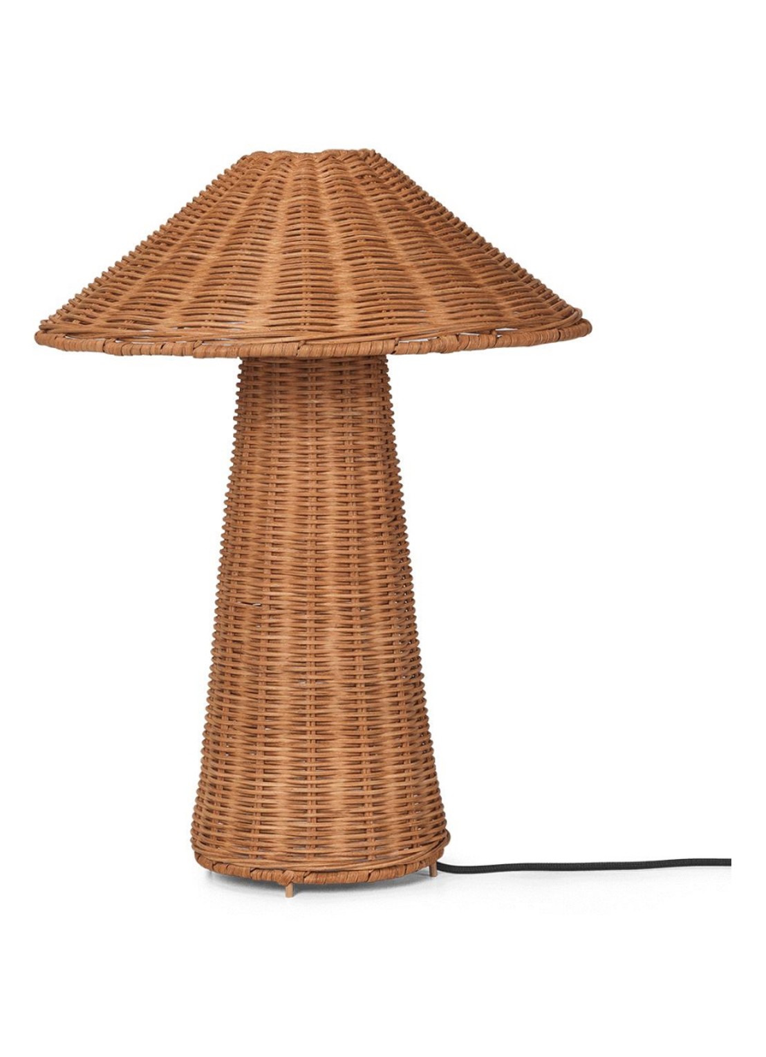 ferm LIVING Dou tafellamp Ø30,4 cm - voorkant bruin