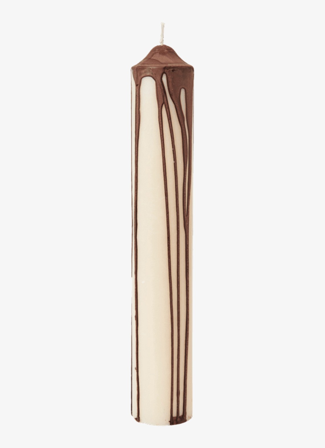 ferm LIVING Dryp Dinnerkaars 30 cm - voorkant chocoladebruin