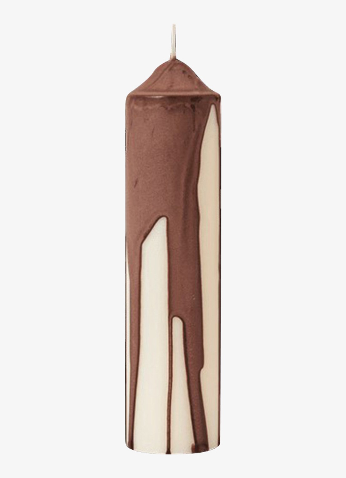 ferm LIVING Dryp Stompkaars 20 cm - voorkant chocoladebruin