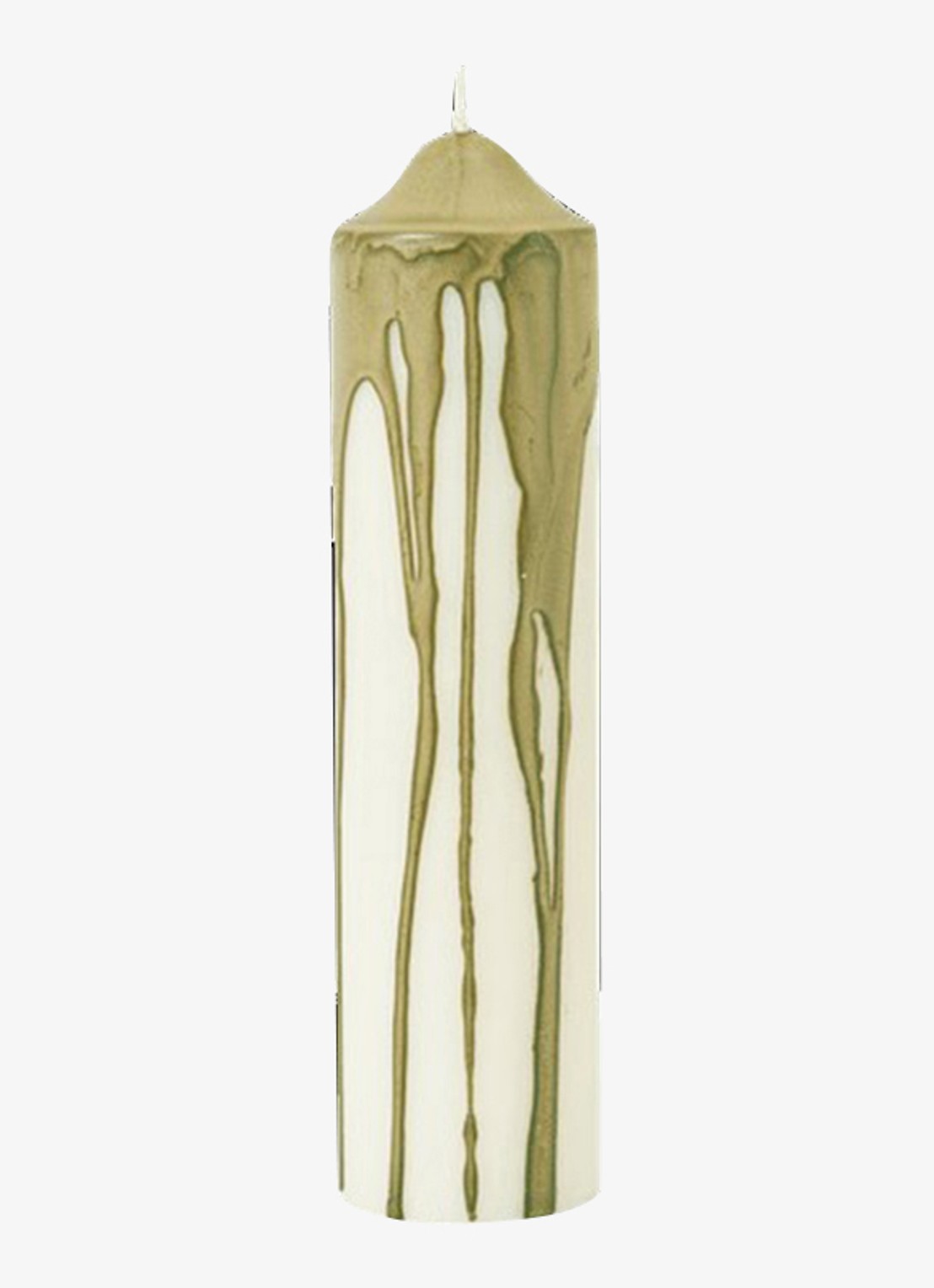 ferm LIVING Dryp Stompkaars 20 cm - voorkant olijfgroen