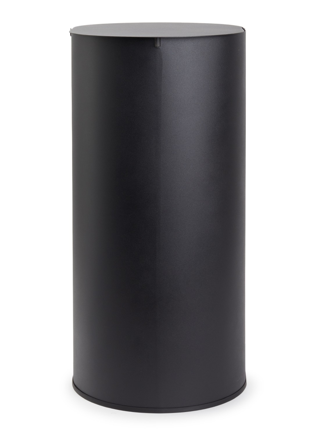 ferm LIVING Enkel prullenbak met deksel 40 liter - voorkant zwart