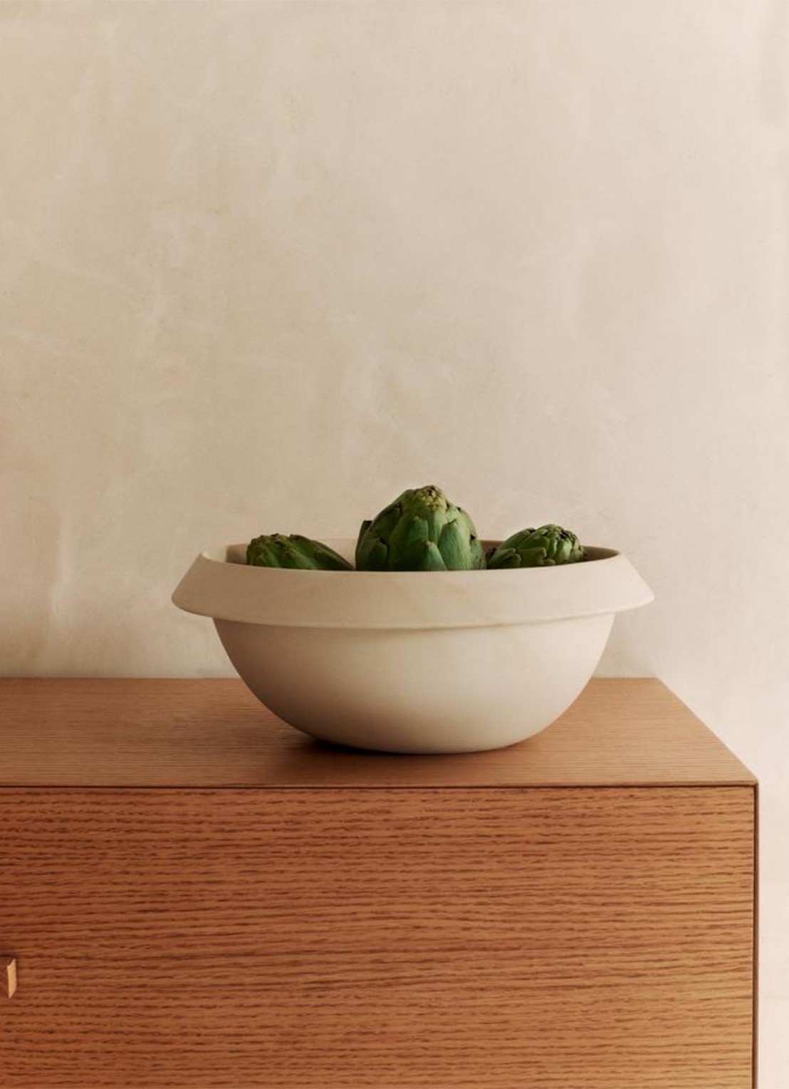 ferm LIVING Erena schaal ø32 cm - detail beige