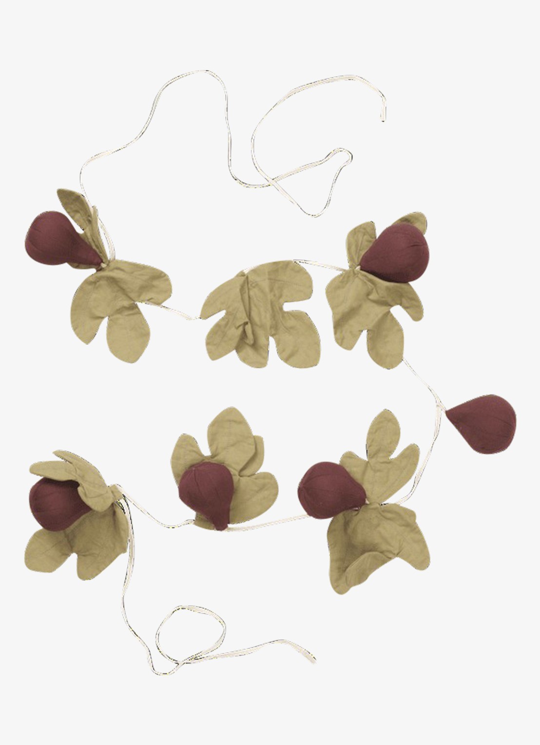 ferm LIVING Figs slinger 2,2 meter - voorkant bordeauxrood