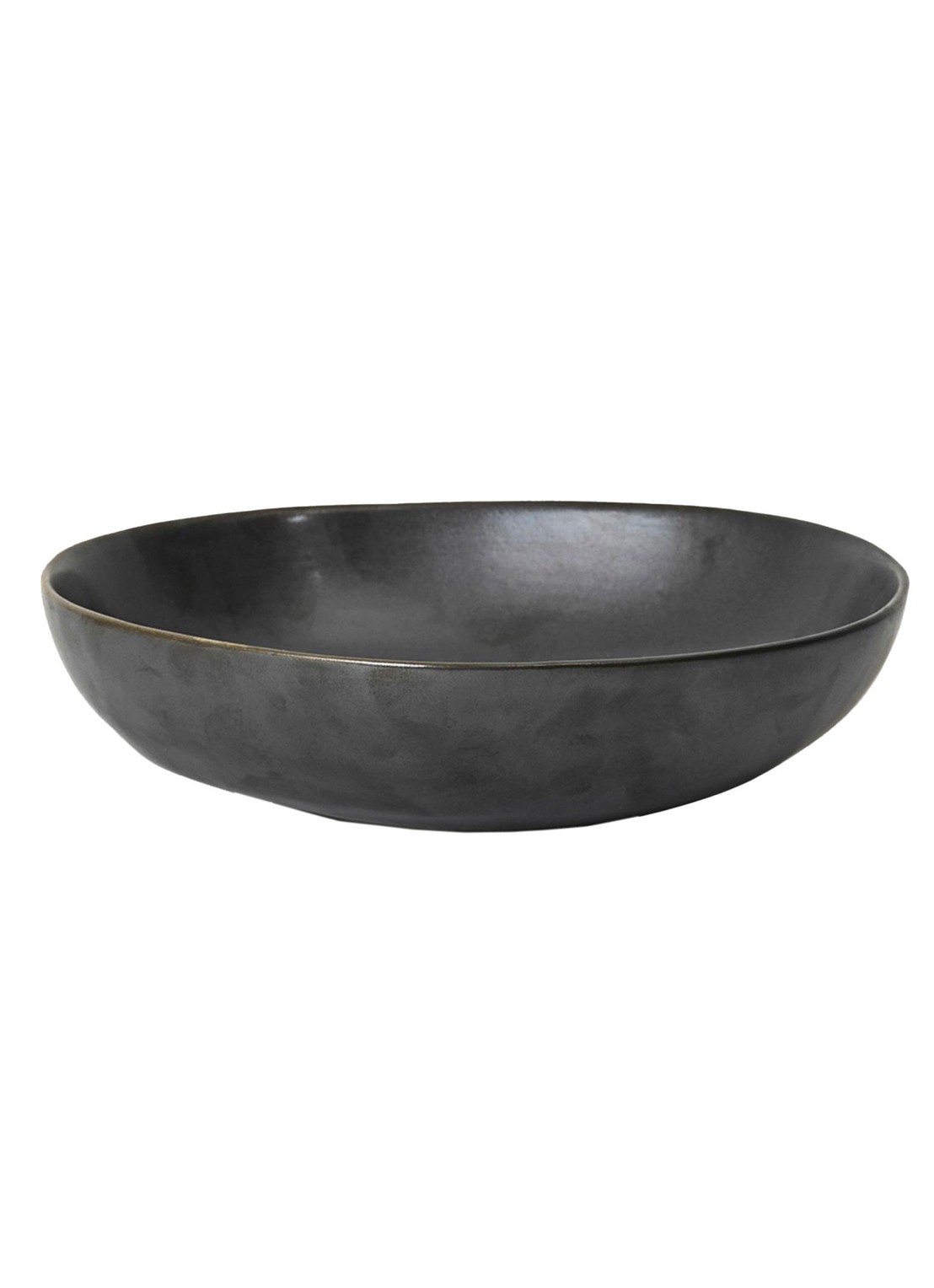 ferm LIVING Flow fruitschaal 19,5 cm - voorkant zwart