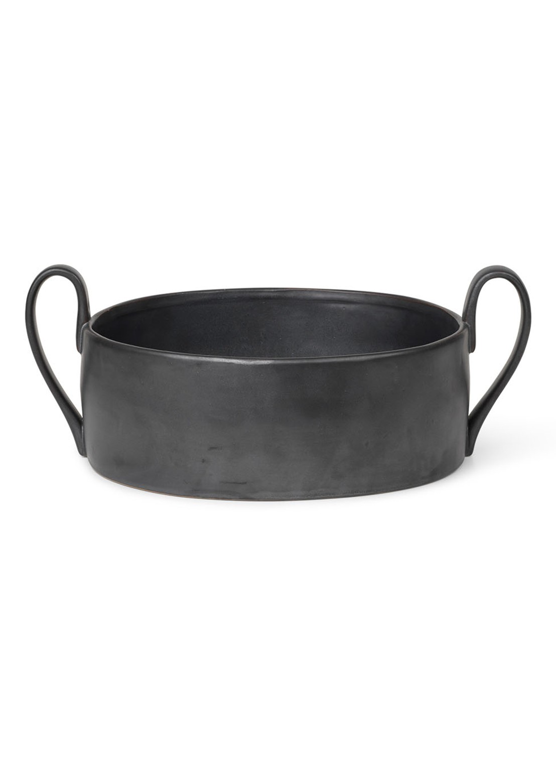 ferm LIVING Flow sierschaal 25 cm - voorkant zwart