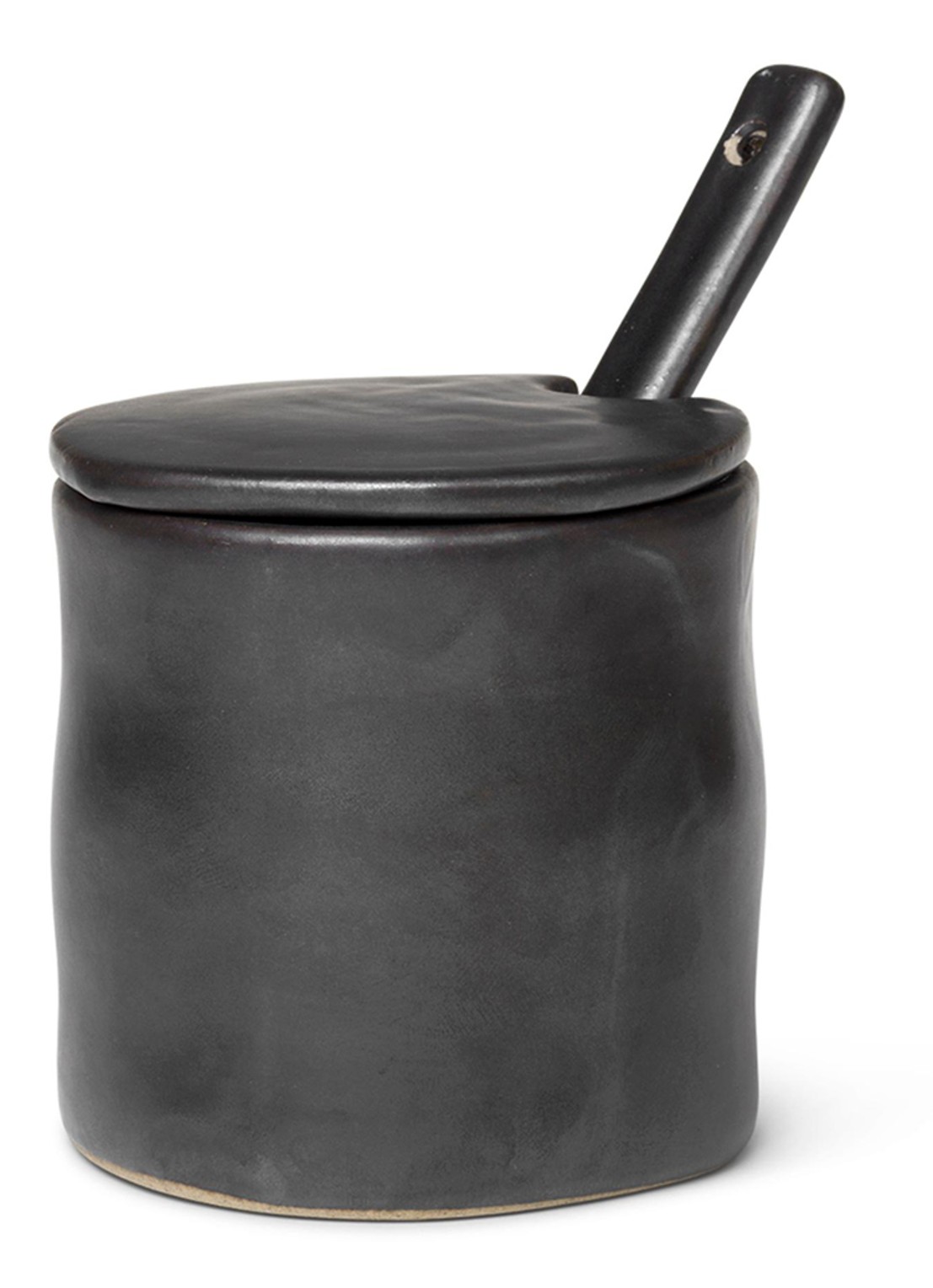 ferm LIVING Flow suikerpot - voorkant zwart