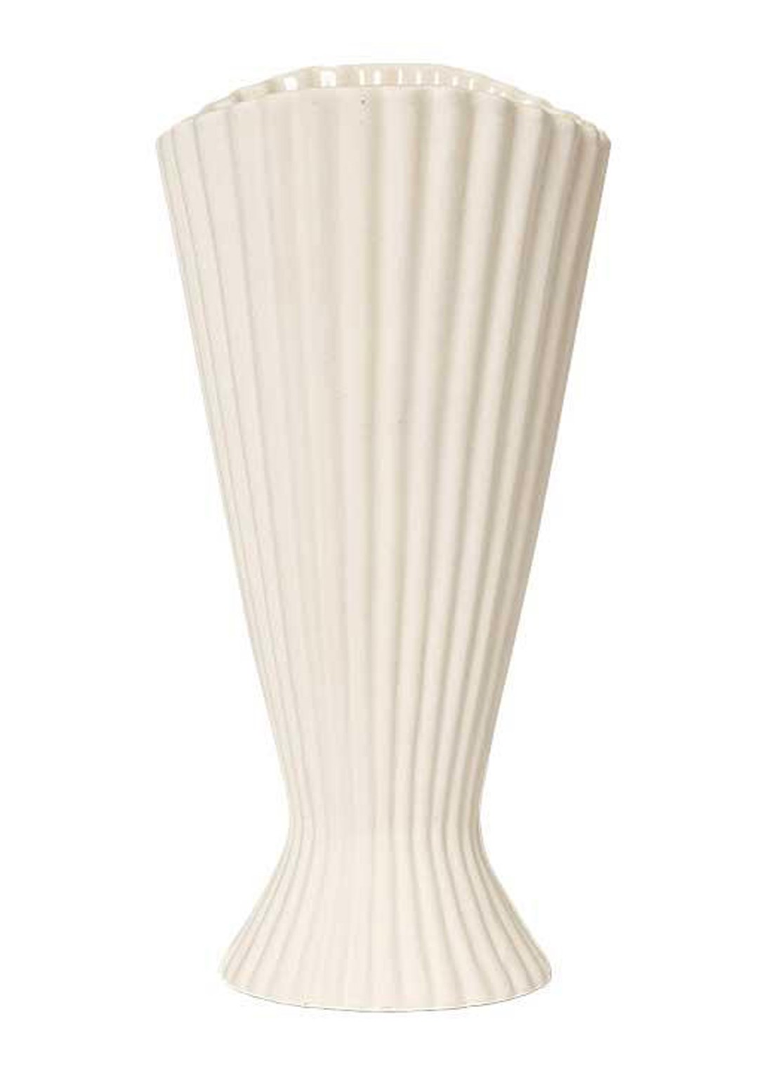 ferm LIVING Fountain vaas 23 cm - detail 4 gebroken wit