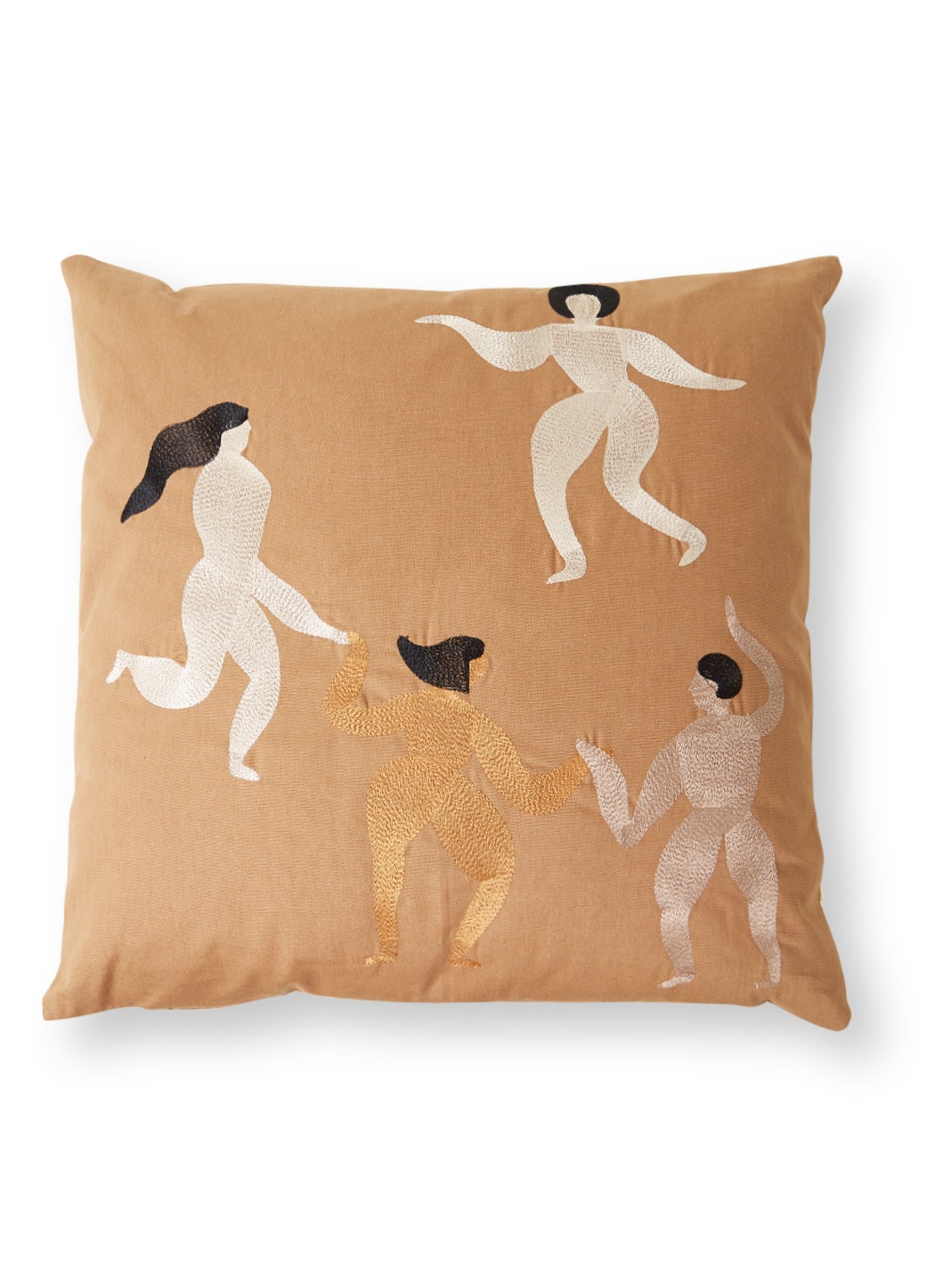 ferm LIVING Free sierkussen 50 x 50 cm - voorkant 3 bruin