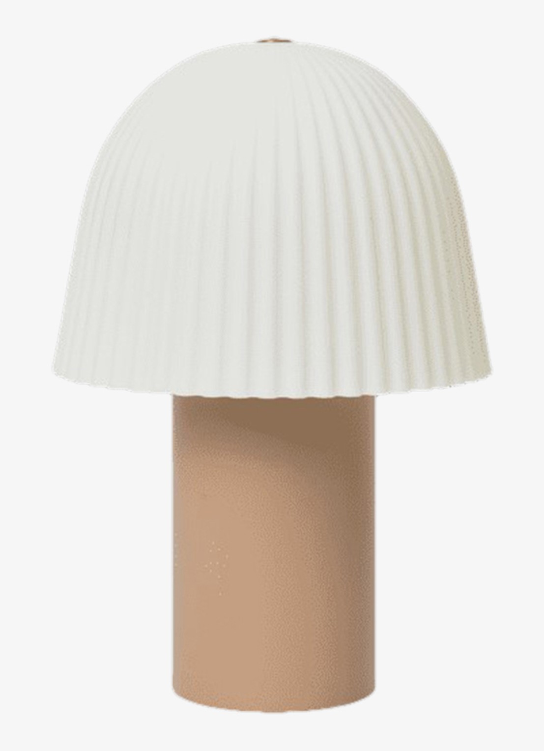 ferm LIVING Frill port tafellamp 22 cm - voorkant oudroze