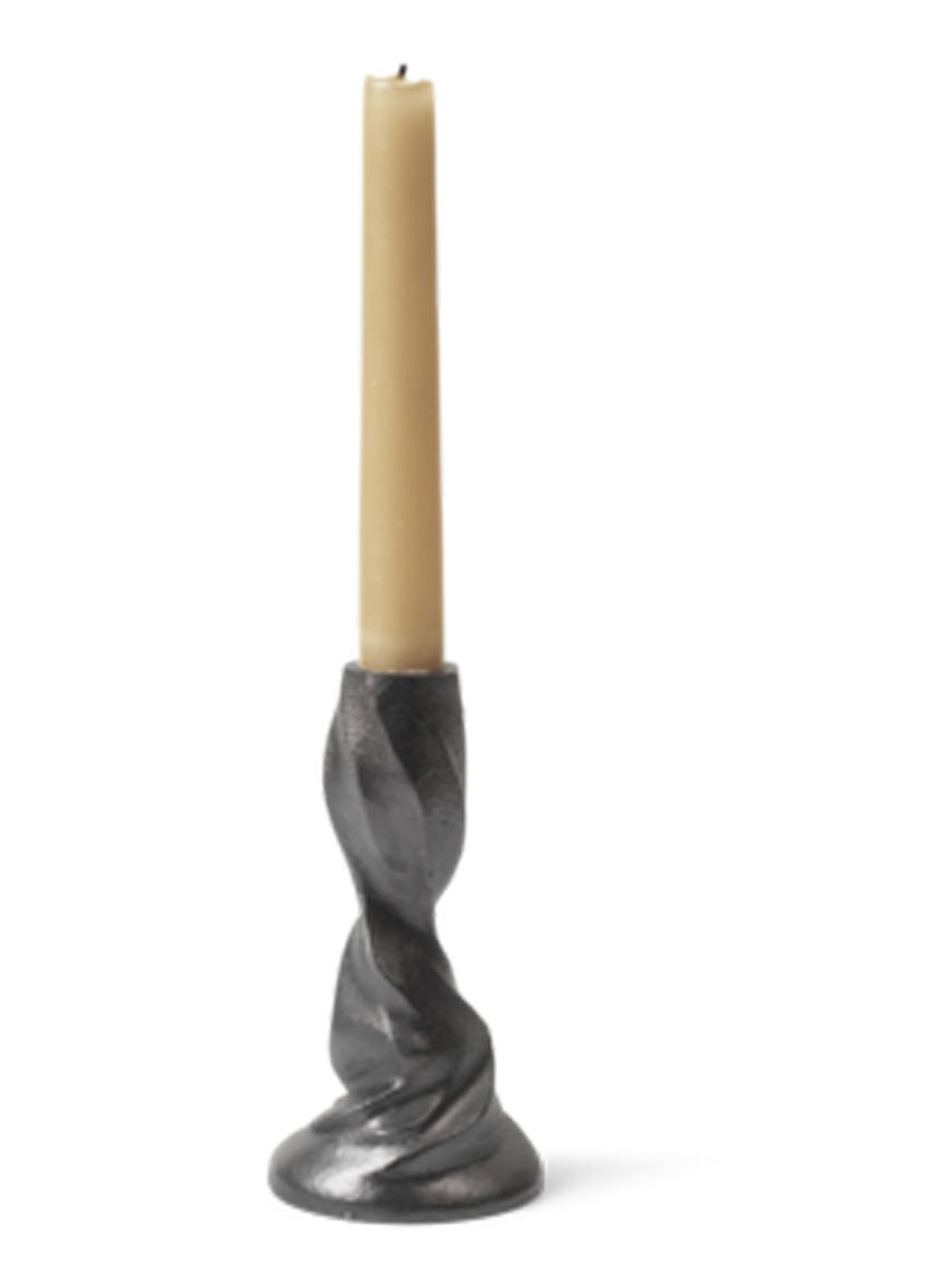 ferm LIVING Gale Small kandelaar 13,2 cm - voorkant 3 zwart