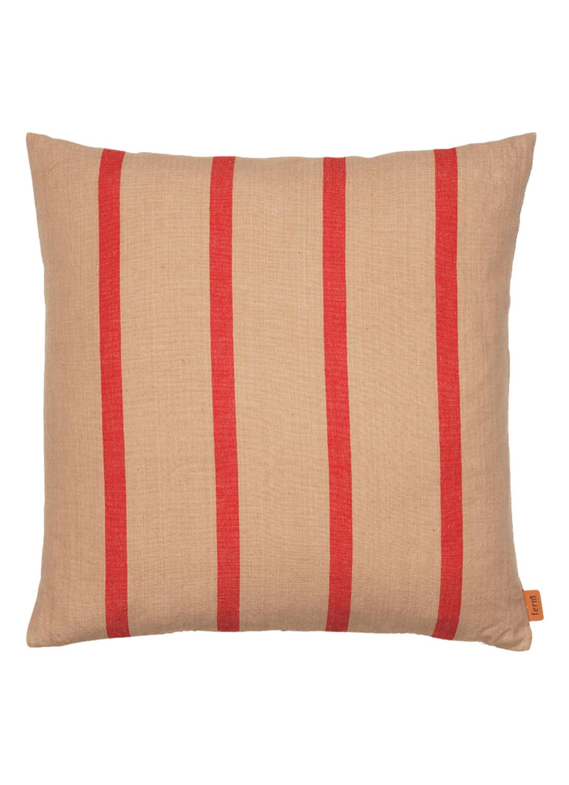 ferm LIVING Grand kussen 50 x 50 cm - voorkant roodbruin