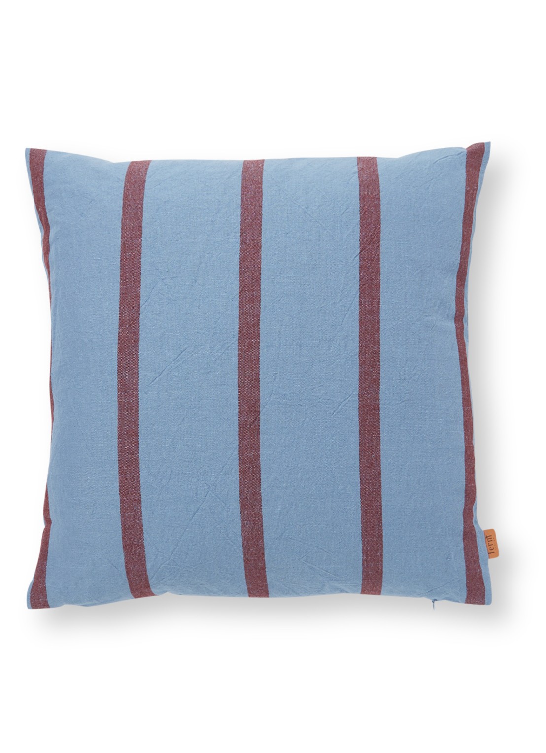 ferm LIVING Grand sierkussen 50 x 50 cm - voorkant blauw