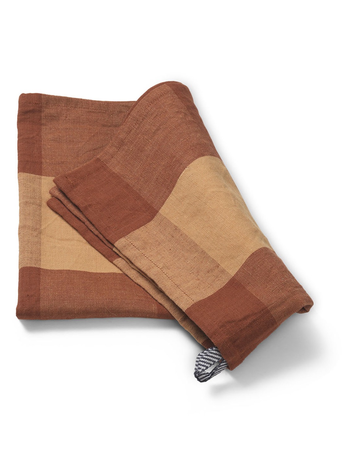 ferm LIVING Hale theedoek 70 x 50 cm - detail 3 bruin