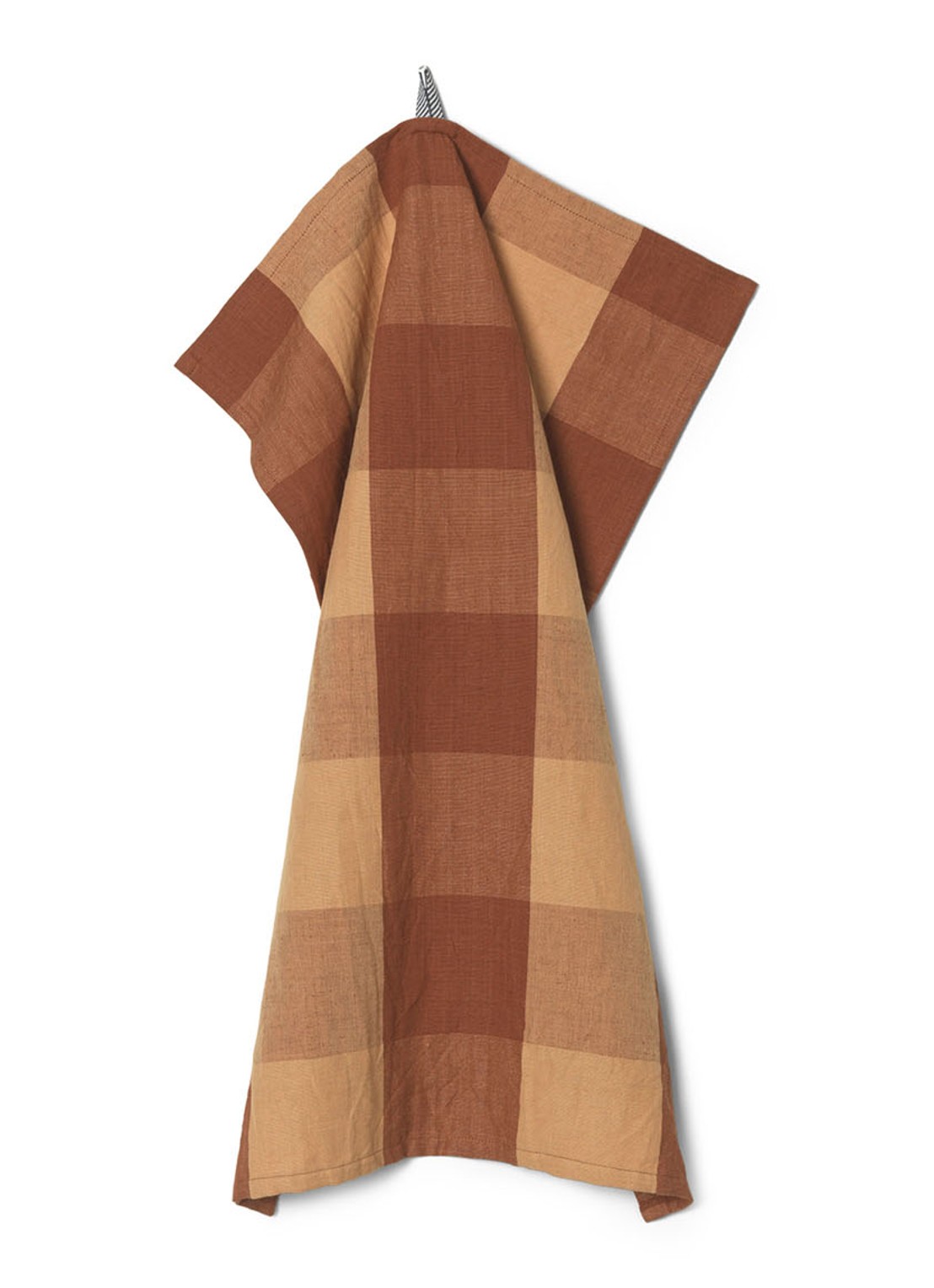 ferm LIVING Hale theedoek 70 x 50 cm - voorkant 2 bruin