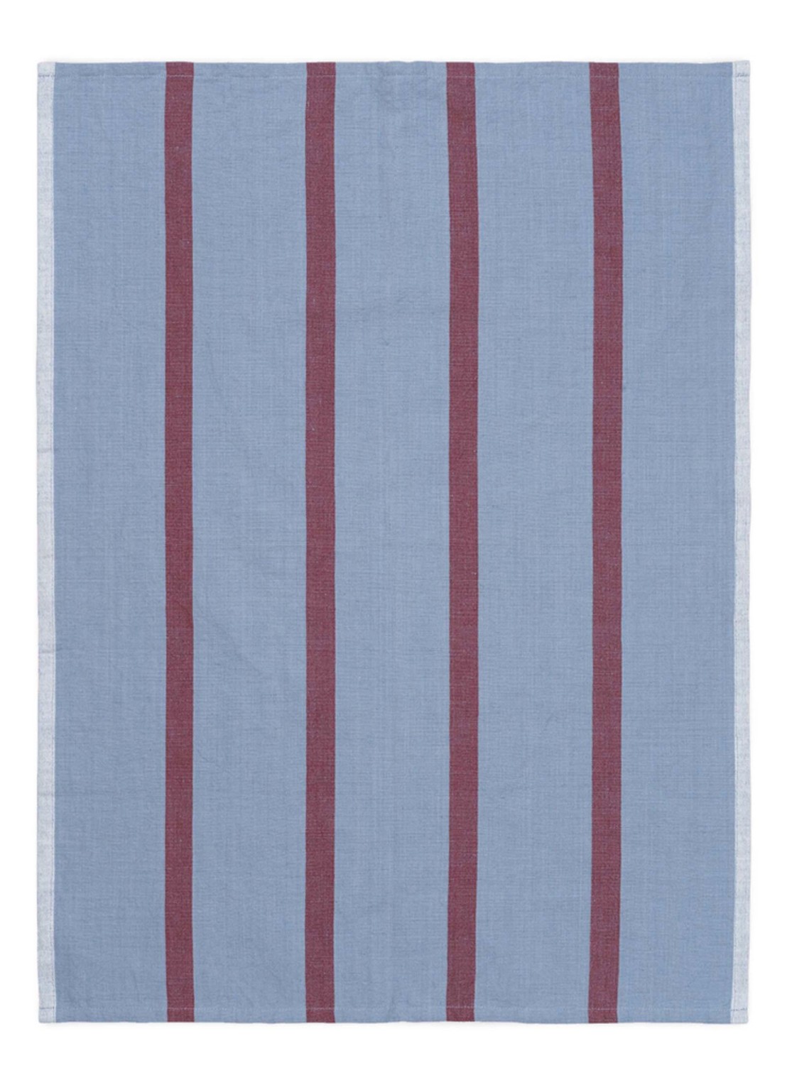 ferm LIVING Hale theedoek in linnenblend 70 x 50 cm - voorkant donkerblauw