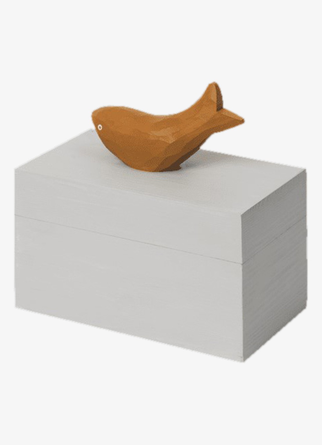 ferm LIVING Harbour Fish opbergdoos 9 x 14,5 cm - detail 4 grijs