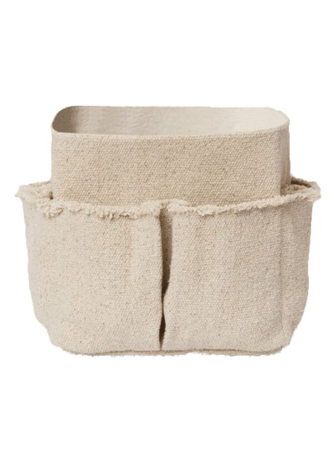 ferm LIVING Hokan opbergmand 18 x 18 cm - voorkant beige