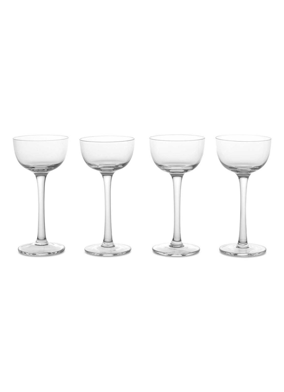 ferm LIVING Host Liqueur glas set van 4  - voorkant transparant