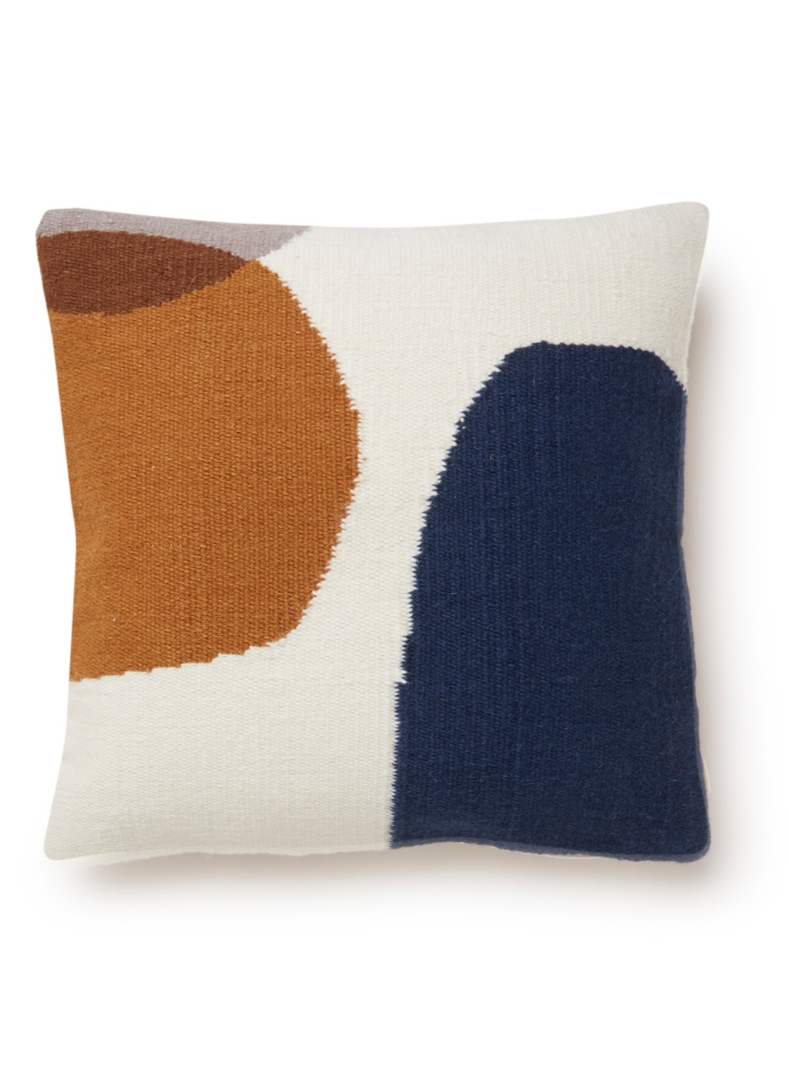 ferm LIVING Kelim sierkussen 50 x 50 cm  - voorkant 3 wit