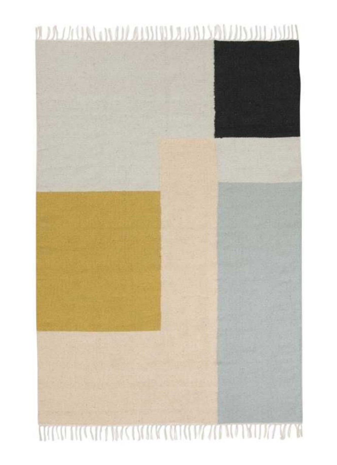 ferm LIVING Kelim vloerkleed large 160 x 250 cm - voorkant multicolor