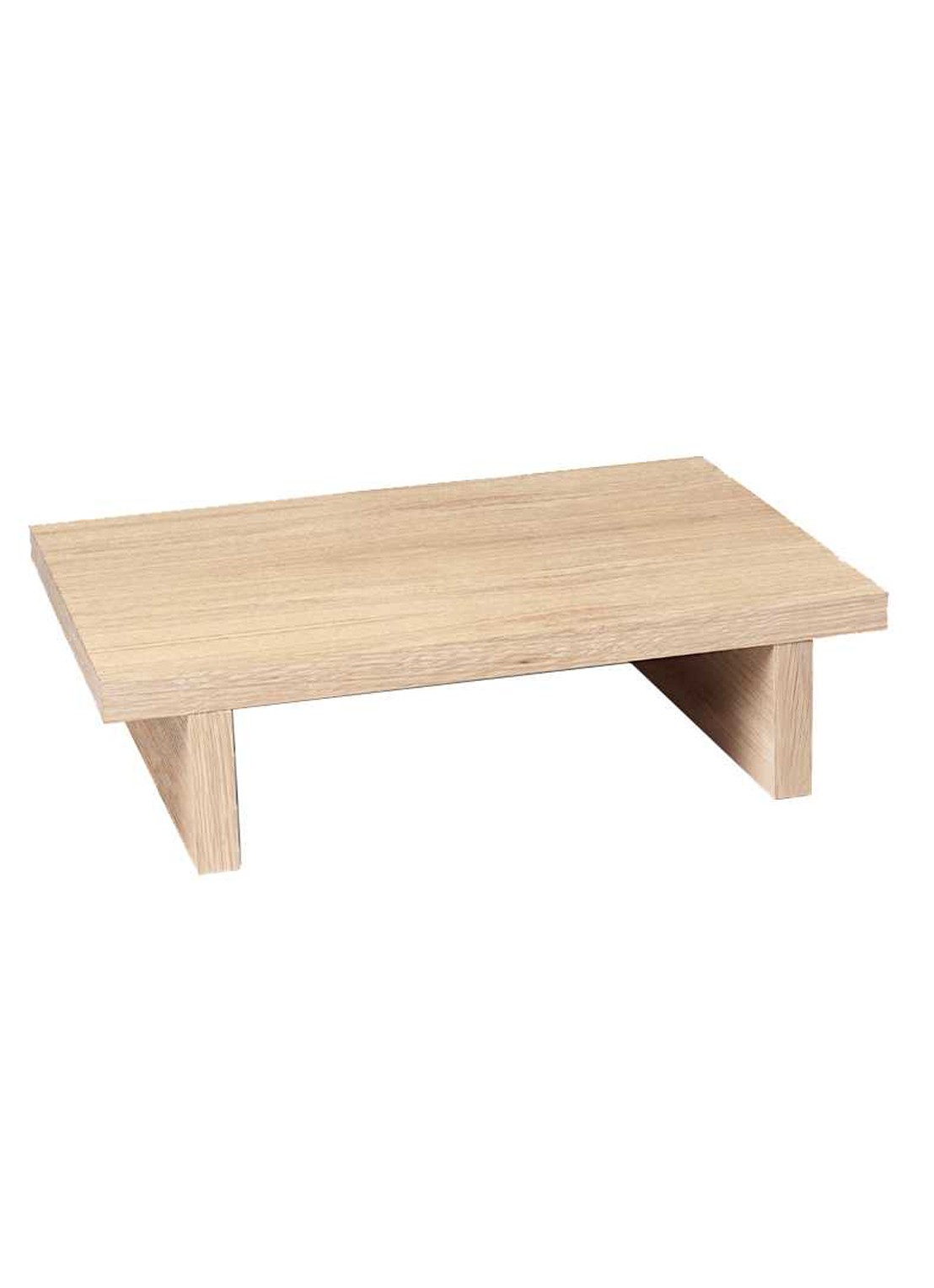 ferm LIVING Kona bijzettafel 33 x 10cm - voorkant beige