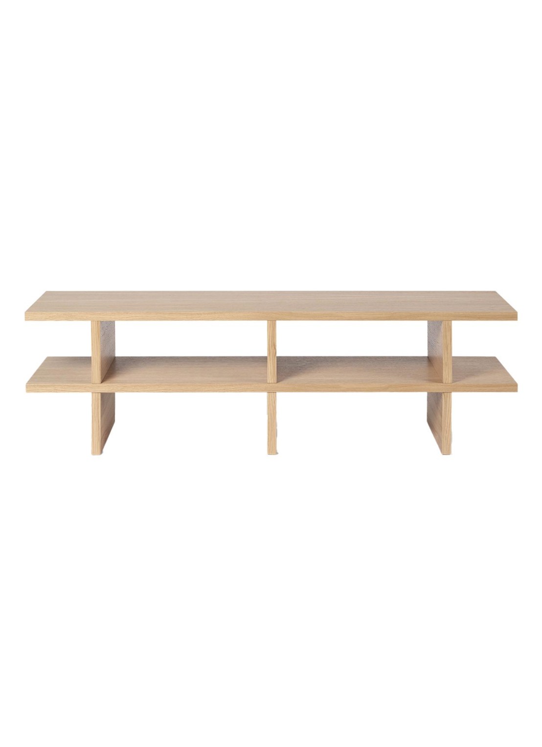 ferm LIVING Kona sidetable bijzettafel 138 x 42 cm - voorkant beige