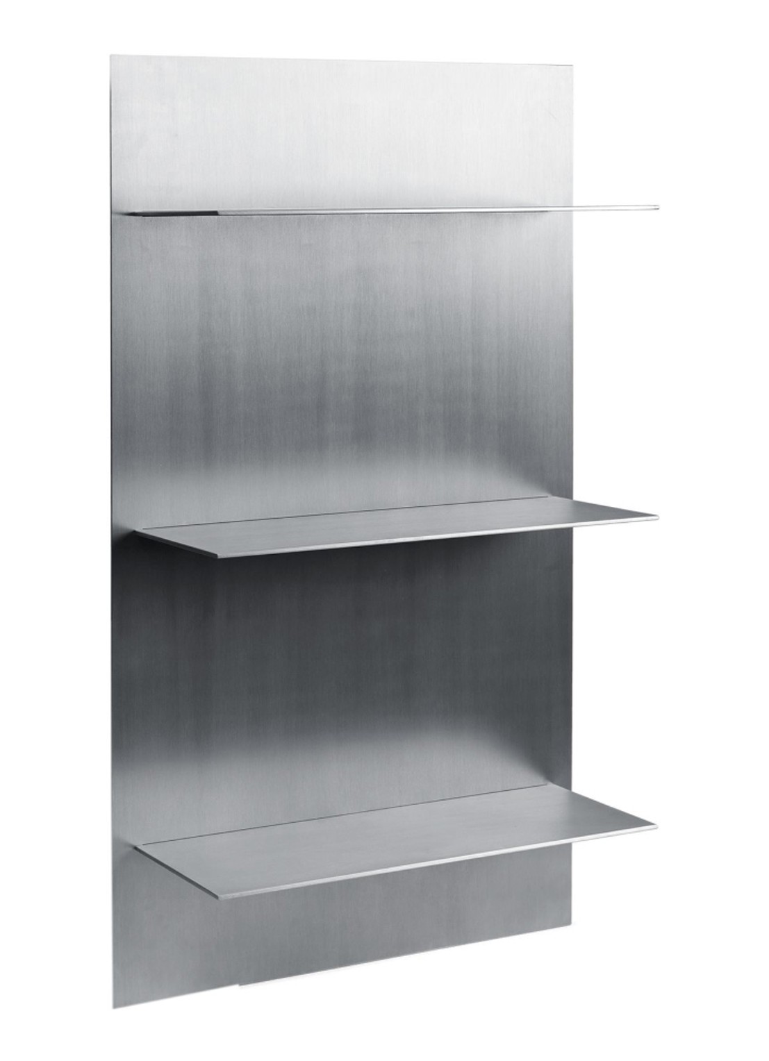 ferm LIVING Lager Triple wandplank 100 x 55 cm - voorkant zilver