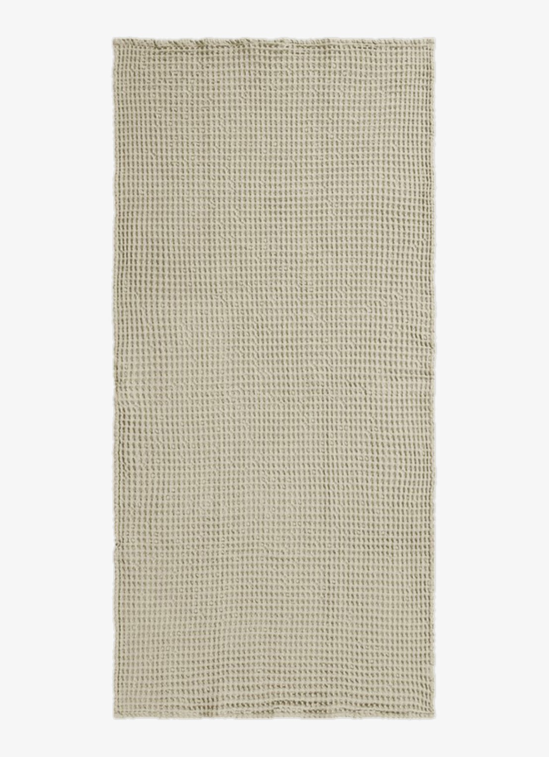 ferm LIVING lceledon badhanddoek van 100% katoen 140 x 70 cm  - voorkant groen