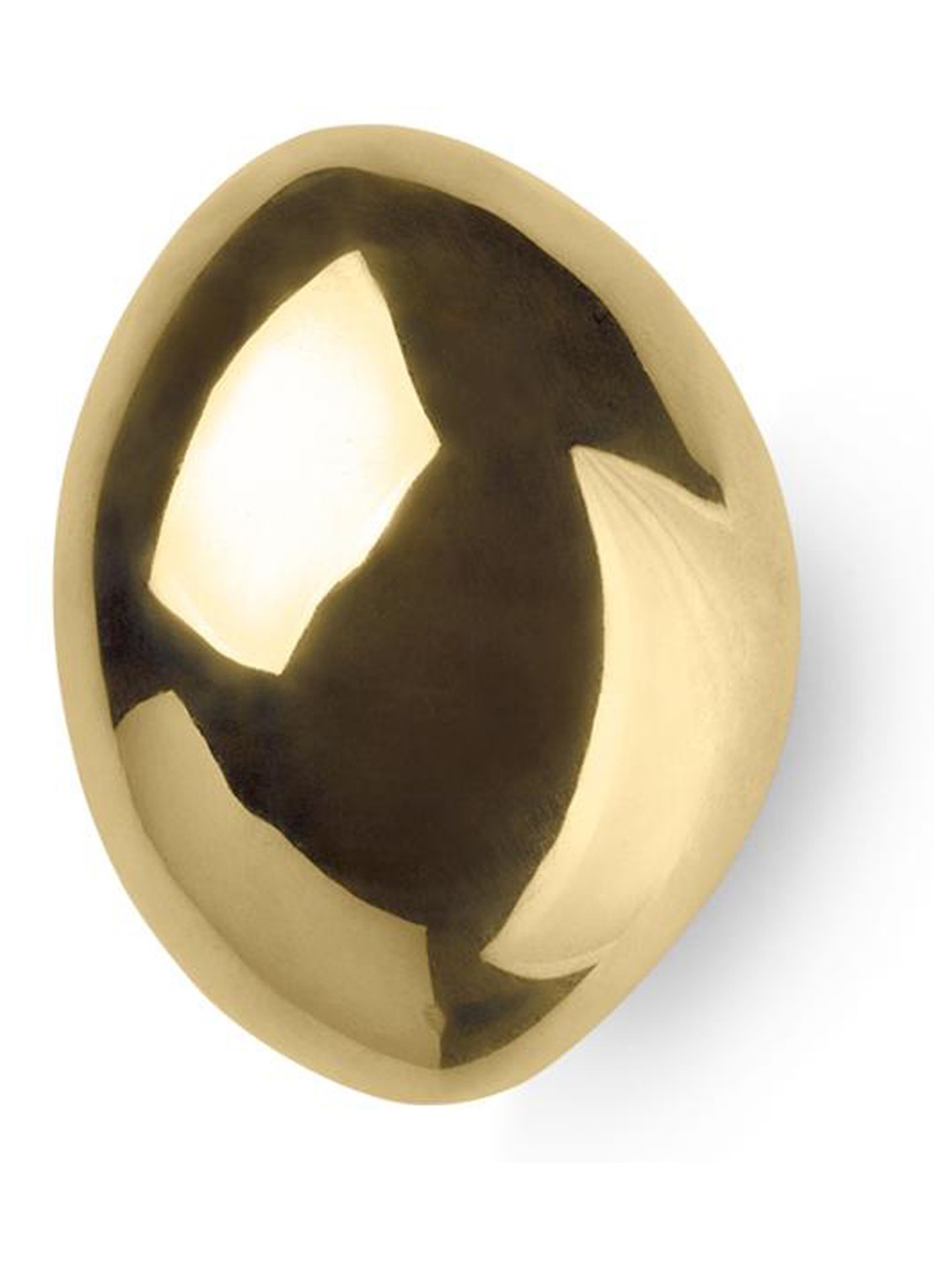 ferm LIVING Lemon wandhaak 7 cm - voorkant goud