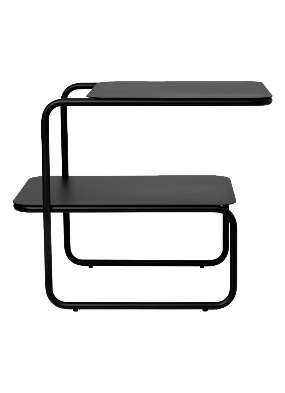 ferm LIVING Level bijzettafel - voorkant zwart