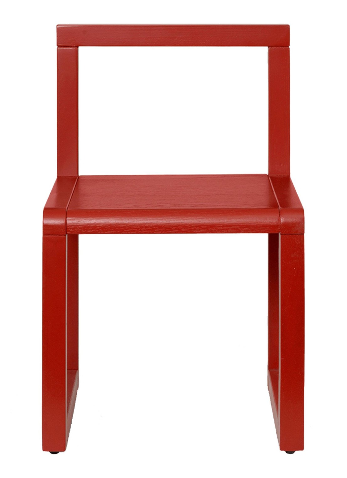 ferm LIVING Little Architect kinderstoel  - voorkant steenrood