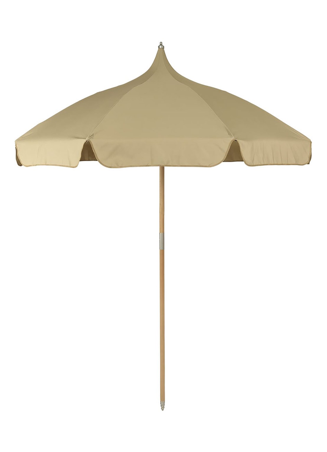 ferm LIVING Lull parasol 200 cm - voorkant 3 zand