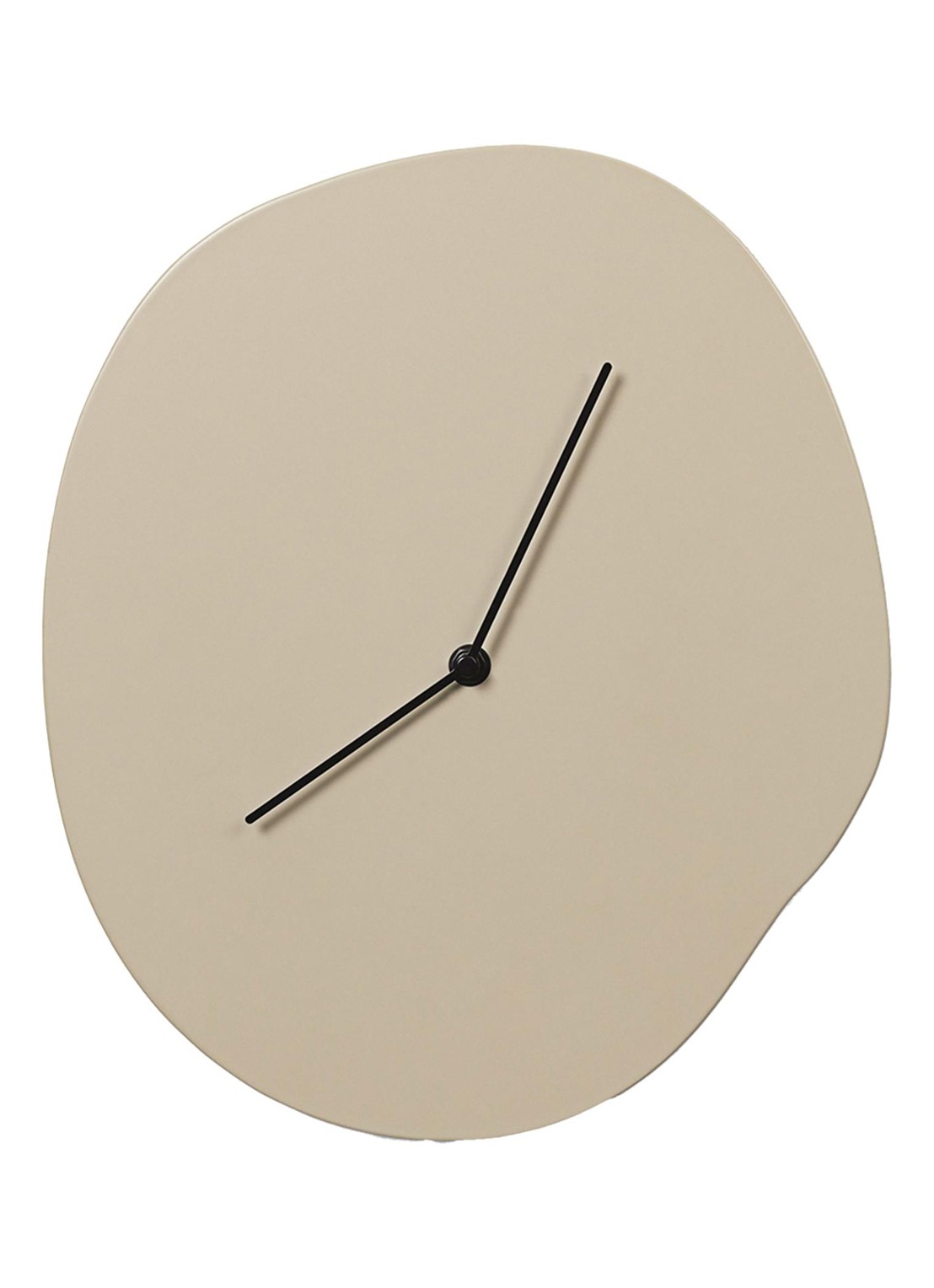 ferm LIVING Melt wandklok 33 cm - voorkant beige