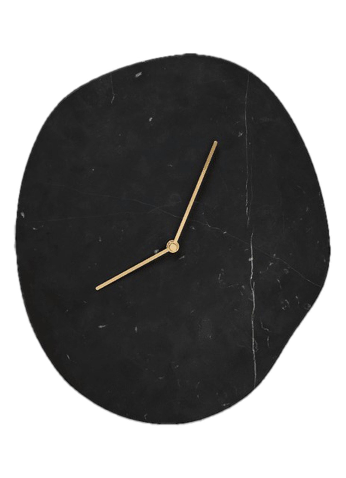 ferm LIVING Melt wandklok - voorkant zwart
