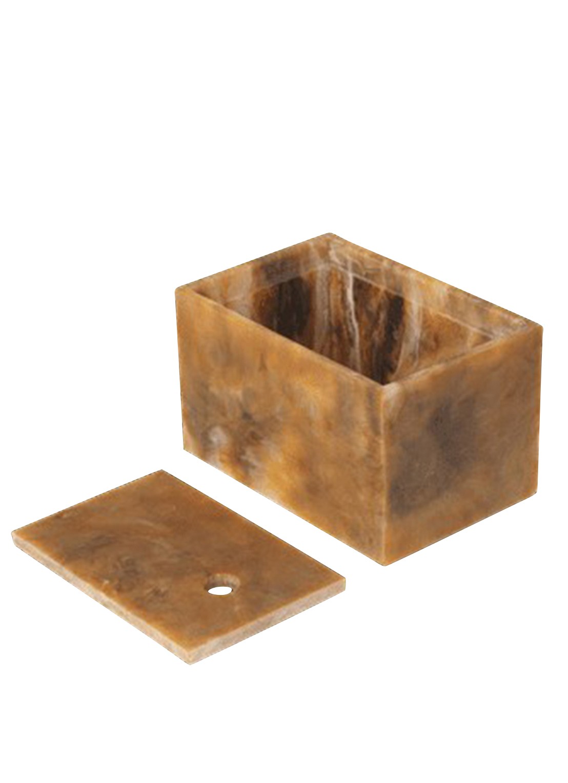 ferm LIVING Mist Box opbergdoos 10 x 15 cm - voorkant 2 lichtbruin