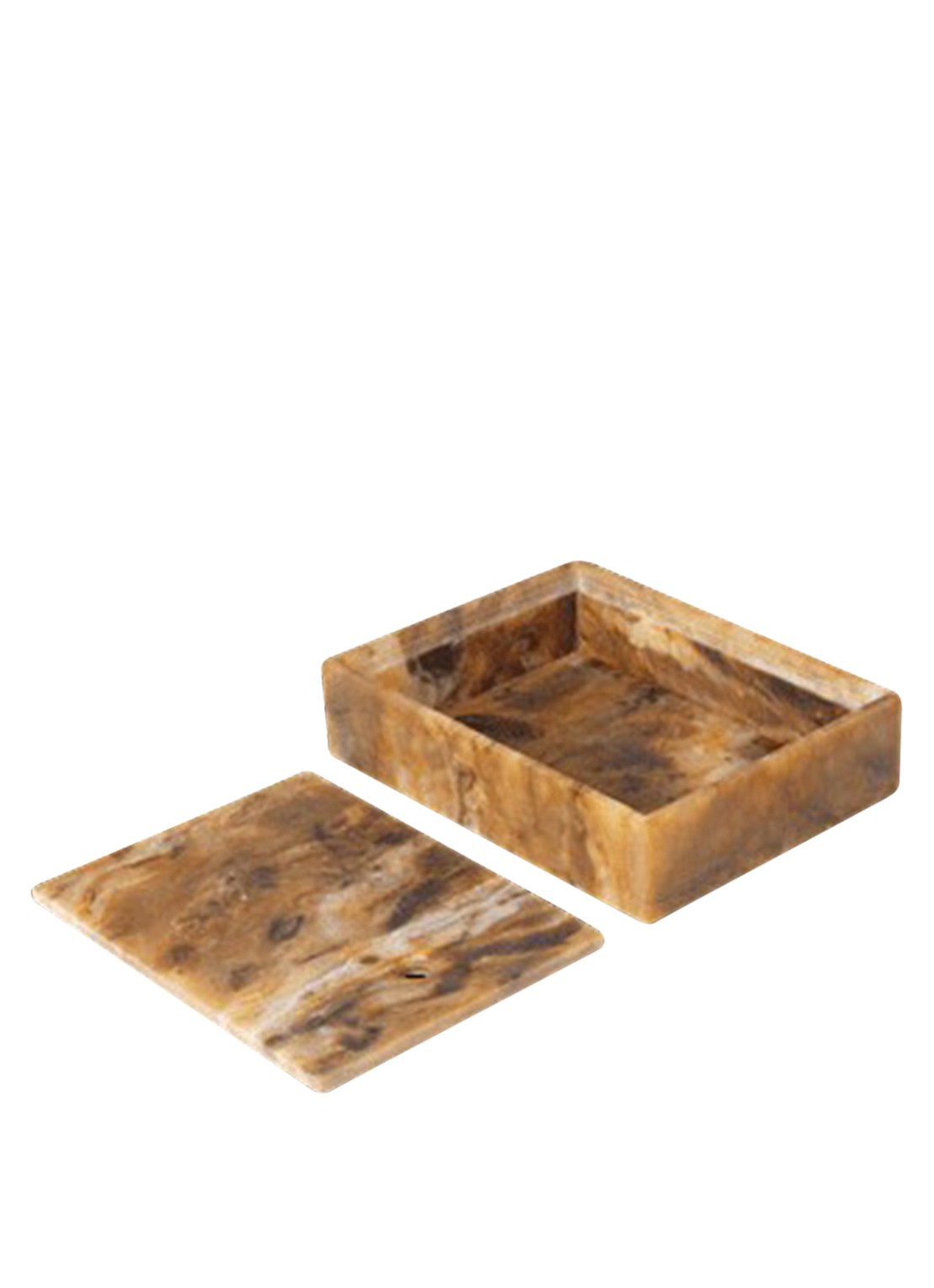 ferm LIVING Mist Box opbergdoos 10 x 20 cm - voorkant 2 lichtbruin