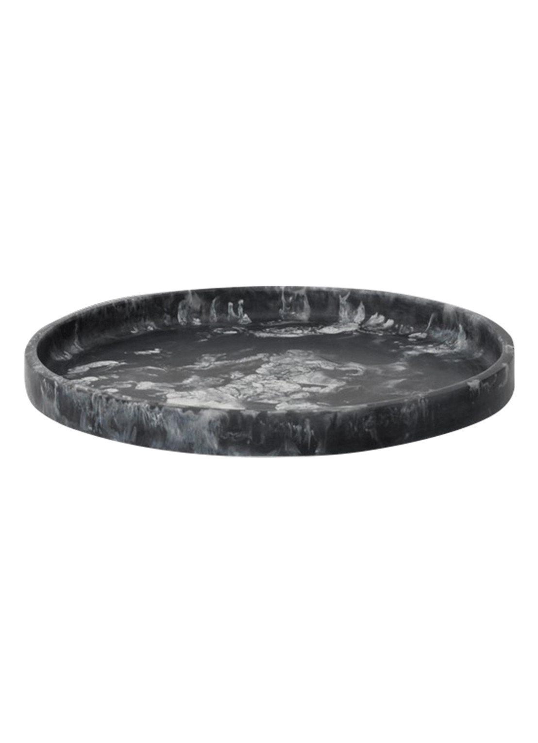 ferm LIVING Mist dienblad Ø30 cm - voorkant zwart