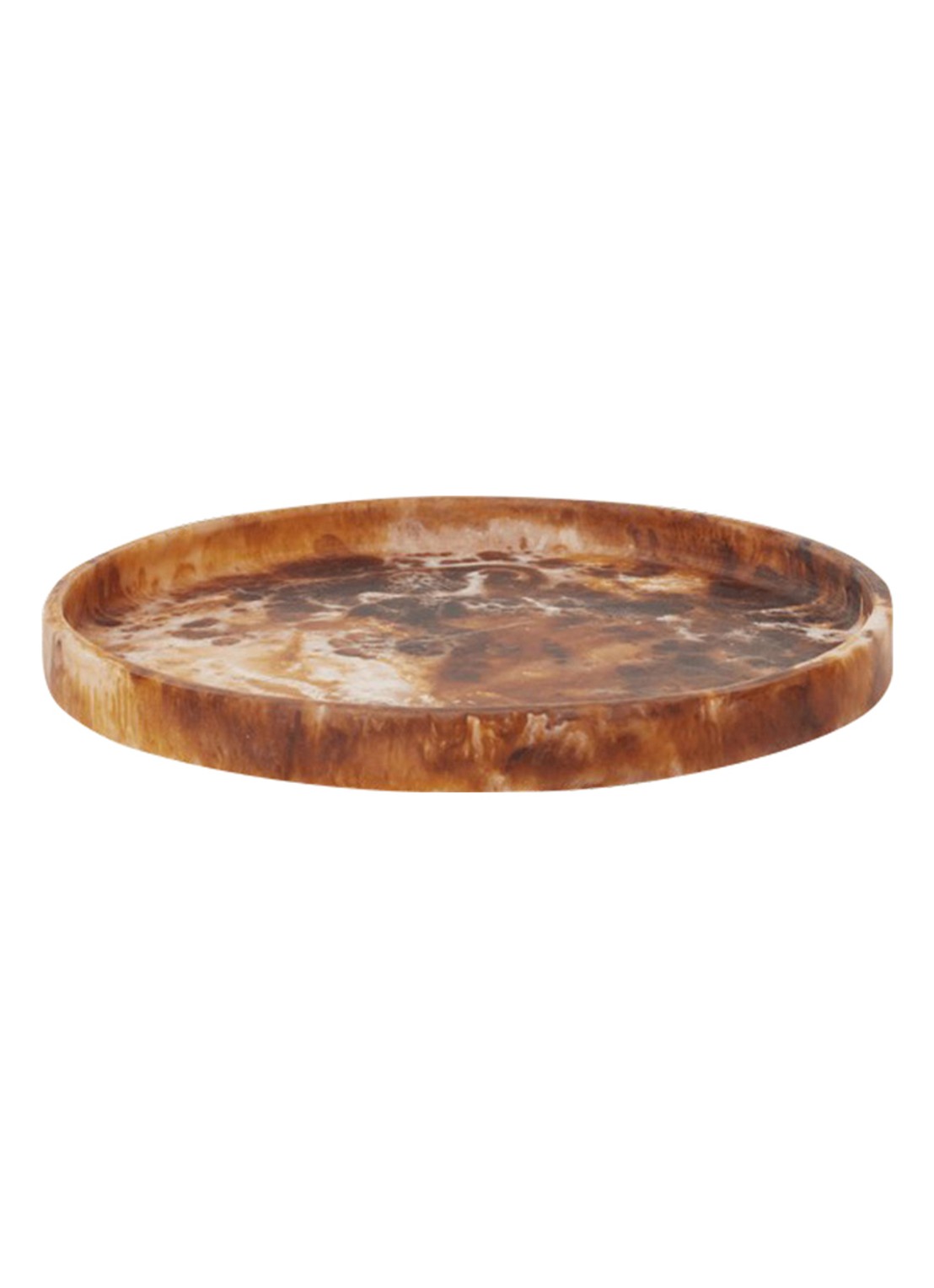 ferm LIVING Mist dienblad Ø30 cm - voorkant bruin