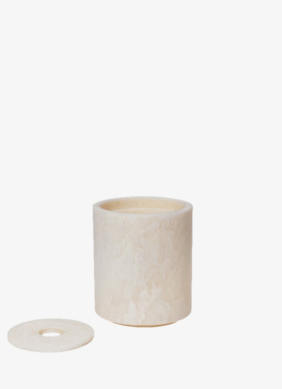 ferm LIVING Mist Mist opbergdoos 9,4 cm - voorkant 2 parelmoer