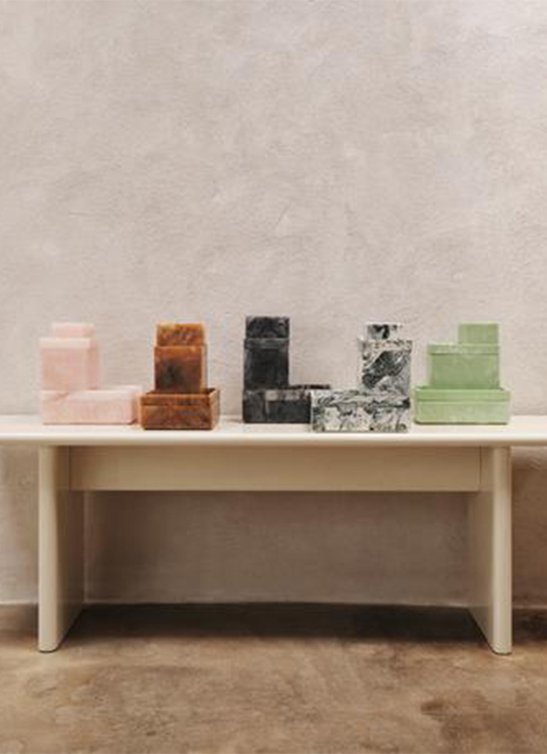 ferm LIVING Mist Tray dienblad 10 x 15 cm - voorkant 2 wit