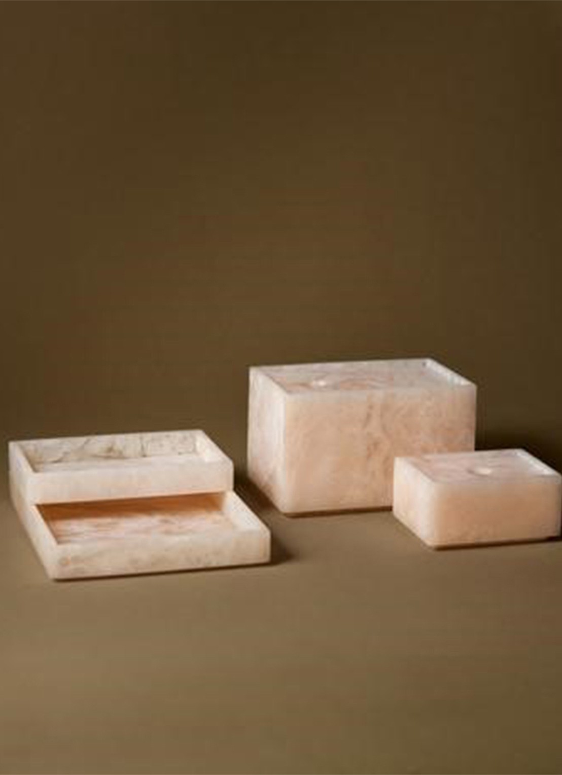 ferm LIVING Mist Tray dienblad 10 x 15 cm - voorkant 2 parelmoer