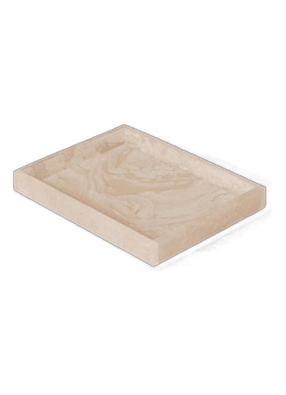 ferm LIVING Mist Tray dienblad 15 x 20 cm - voorkant creme